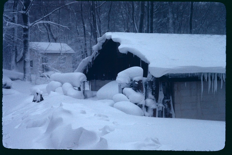 Shop back end in snow 1977